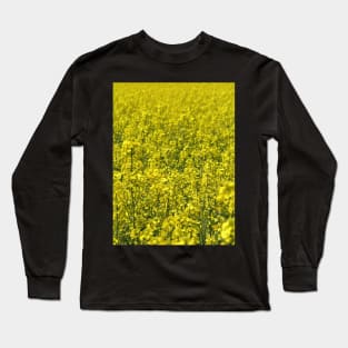 Field of Yellow: Rapeseed (canola), south of France, spring Long Sleeve T-Shirt